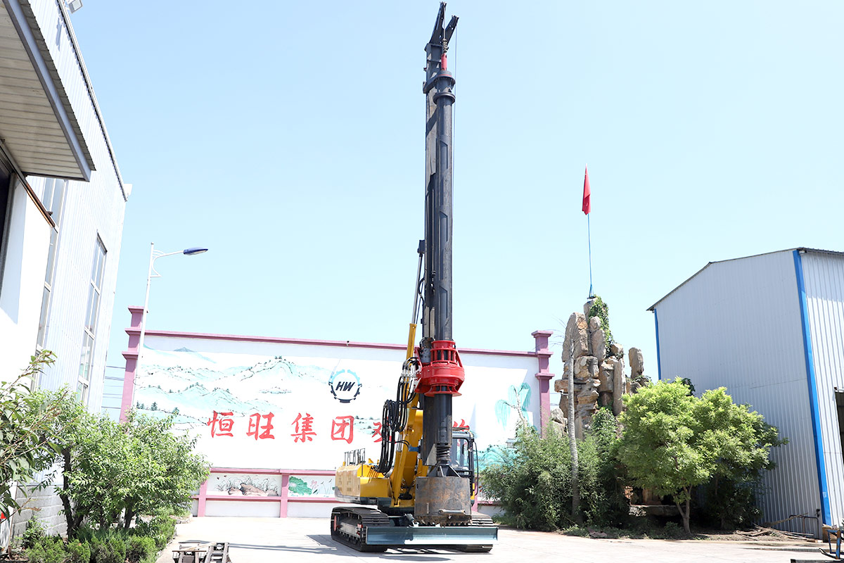 How to deal with partial hole of weathered rock in rotary drilling rig